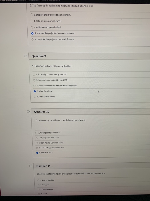8. The first step in performing projected