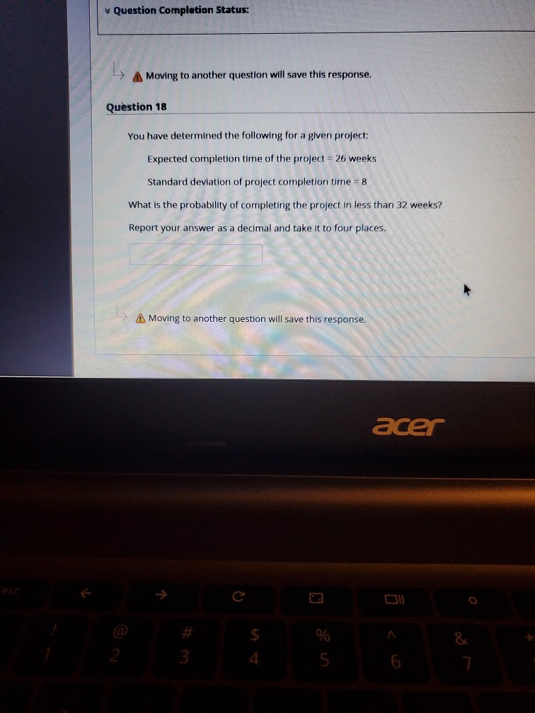 Question Completion Status: >> A Moving to