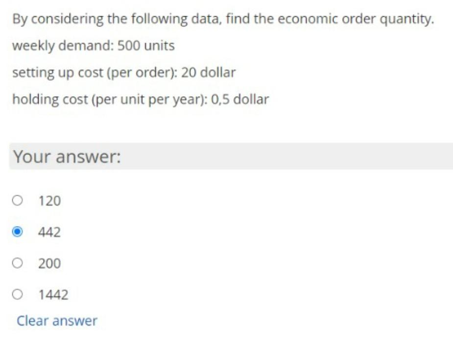 By considering the following data, find the