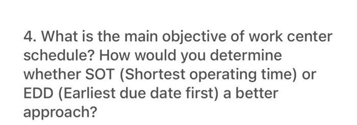 2. Describe reorder point and the aspect of