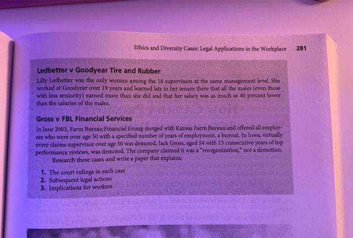 research these cases and one page to half a page