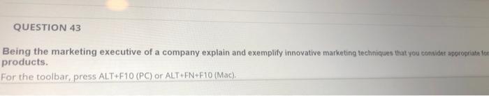 being the matketing executive of a company