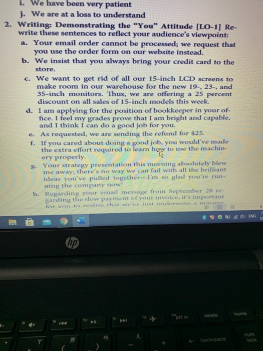 i need letter F G i. We have been very patient j.