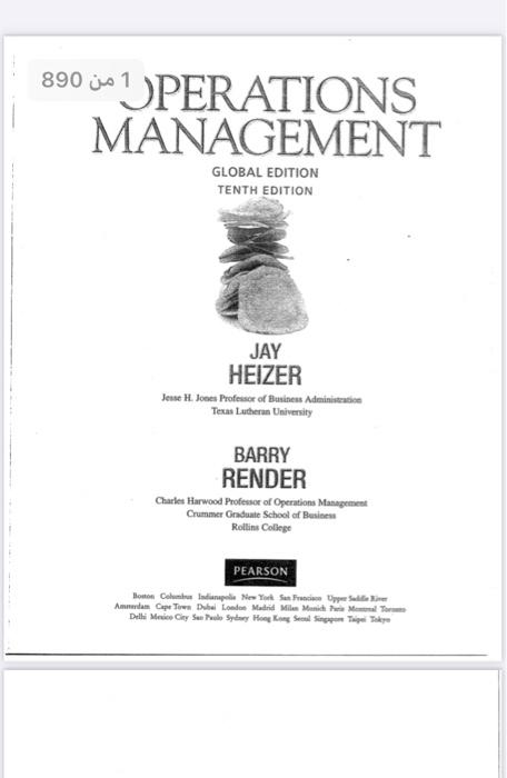 Hi I have a task in Operation Management course,