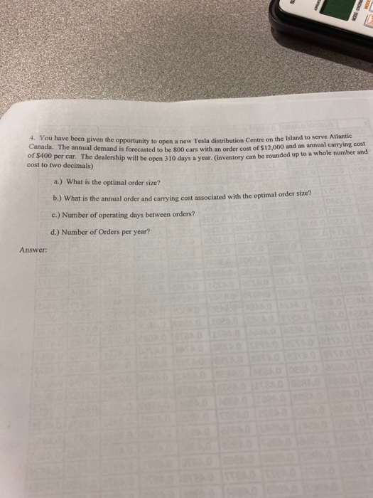 4. You have been given the ou have been given the