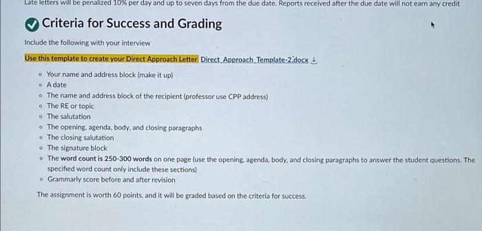 this is th template Direct Approach Positive