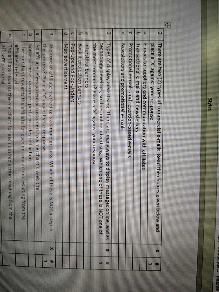 UUU nel.. Intense Styles 2 a There are two (2)