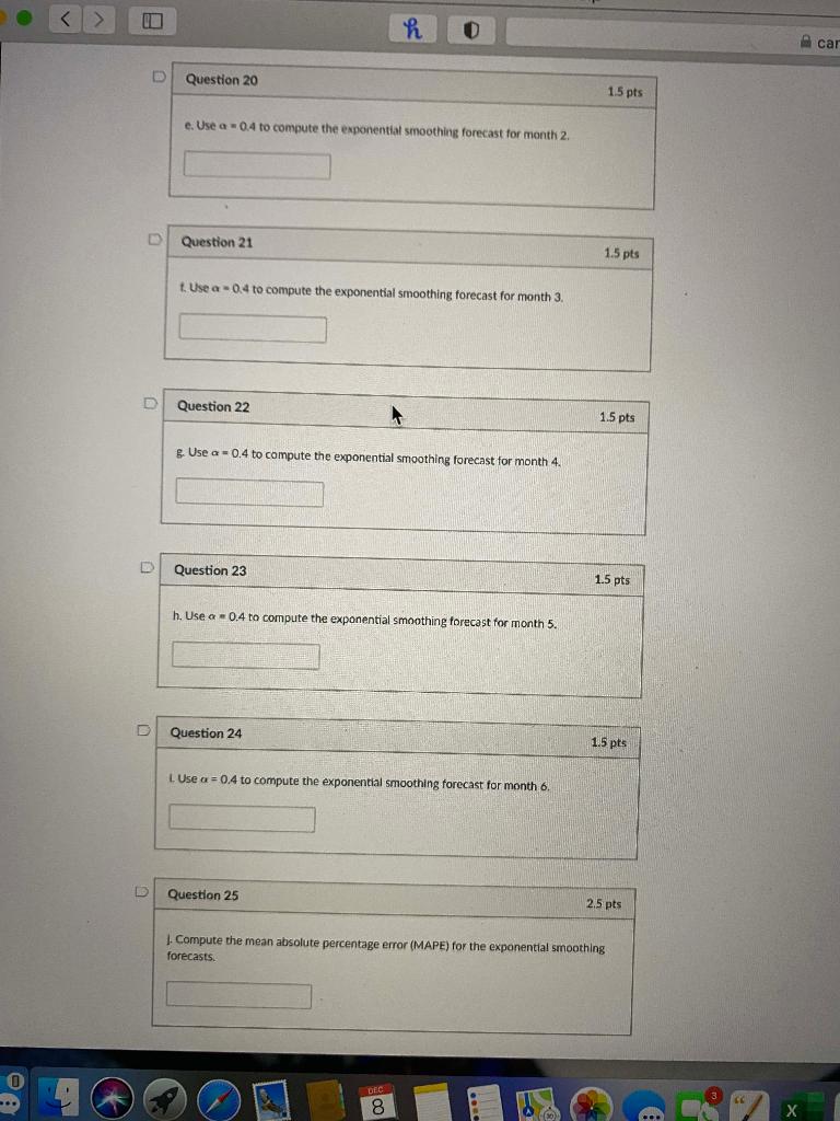 n R 0 A car Question 20 1.5 pts e. Use a -0.4 to