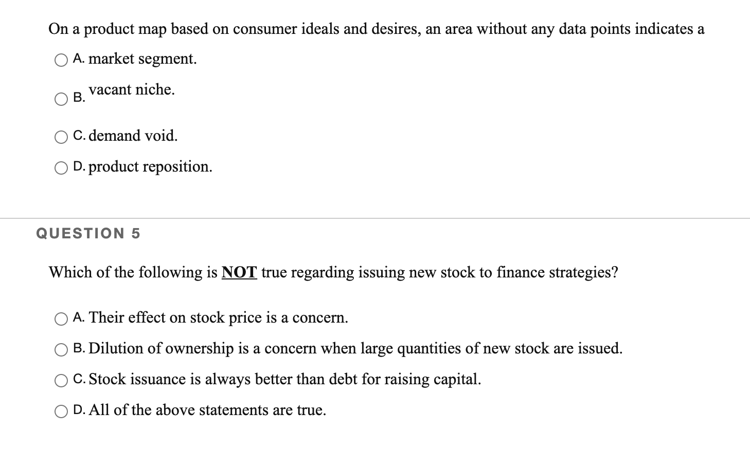 On a product map based on consumer ideals and