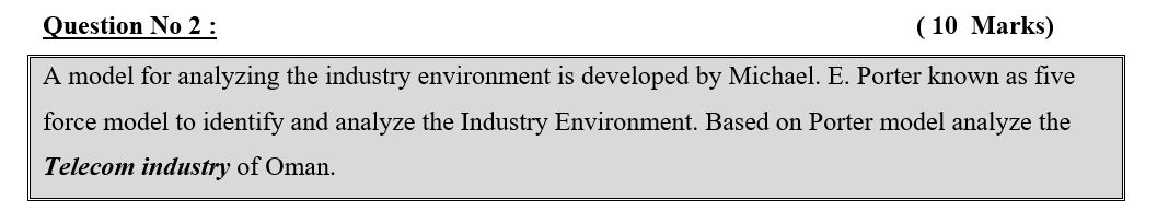 Question No 2 : (10 Marks) A model for analyzing