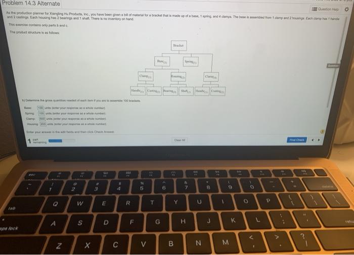 Problem 14.3 Alternate Question As the prin plan
