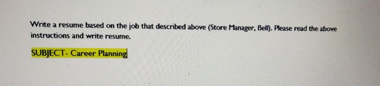 Mock Interview (Individual Assignment) You are