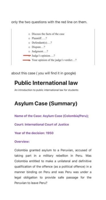 you find the case in google .. just type ( Asylum