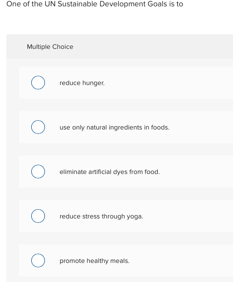 One of the UN Sustainable Development Goals is to