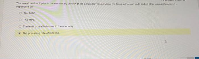 POSSIBLE POINTS 10 Friedman's Natural Rate of