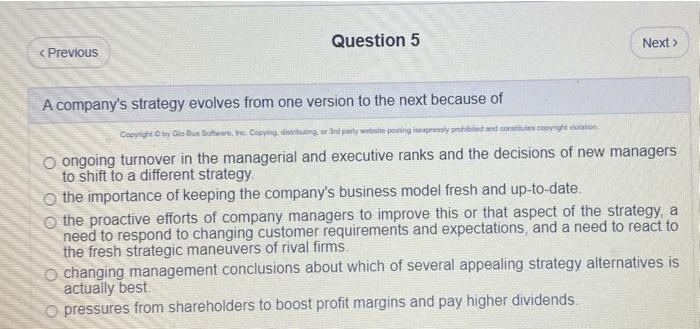 < Previous Question 4 Next  style=