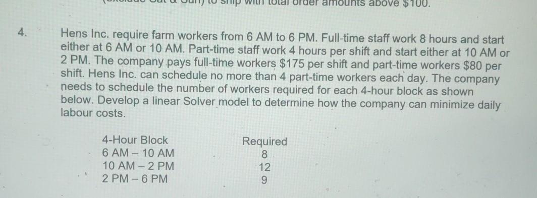 this question is need to be done on Excel. up