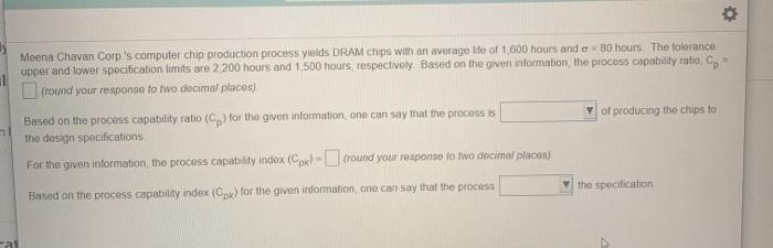 o Meena Chavan Corp's computer chip production