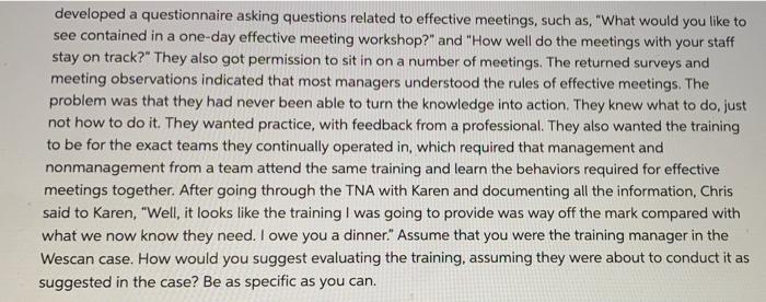 1. Using the Case Analysis on page 108 and the