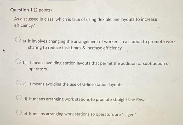 Business Process Productivity Question 1 (2