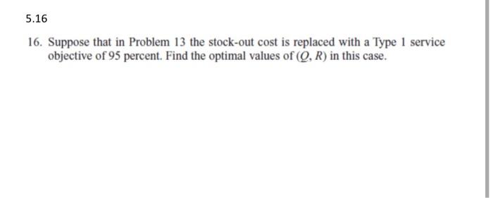 can u just do 16 please (5.16) Ignore