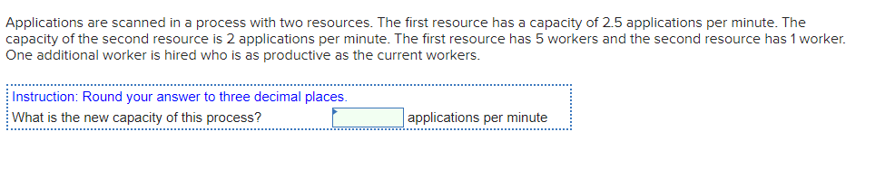 Applications are scanned in a process with two