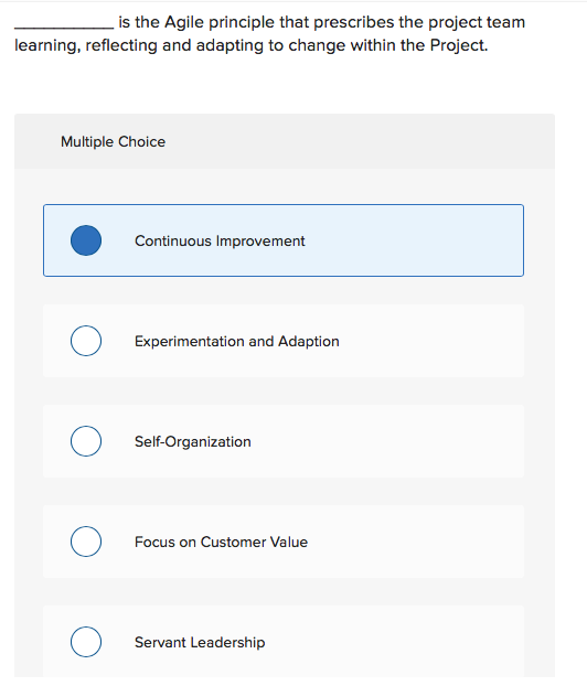 Short time frames (time boxes) that typically
