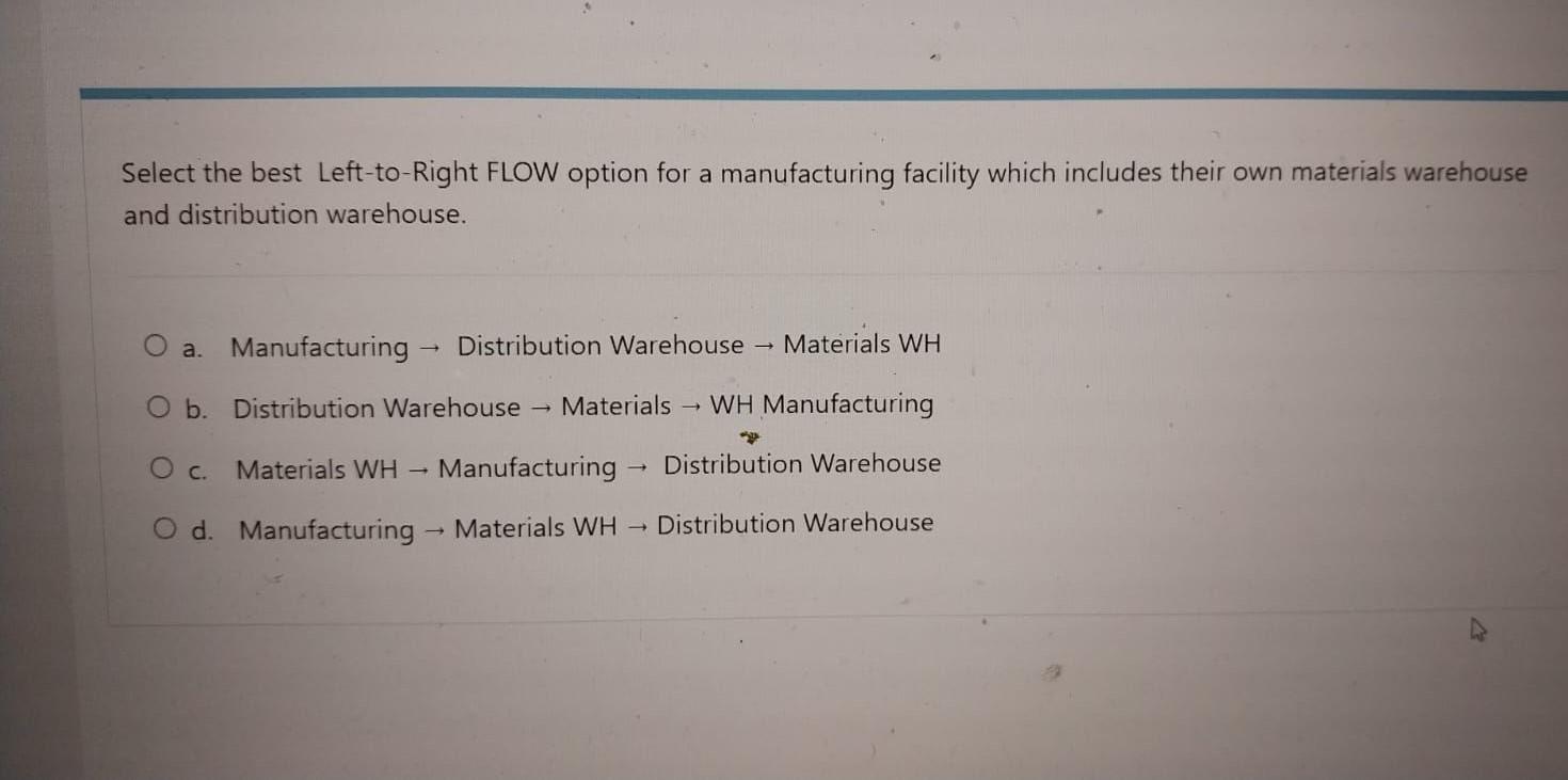 Select the best Left-to-Right FLOW option for a