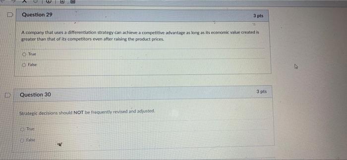 D Question 29 3 pts A company that uses a