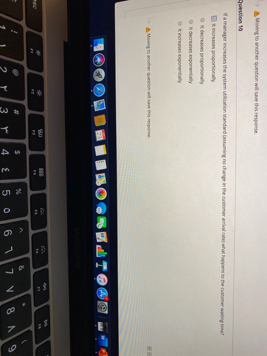 Moving to another question will save this