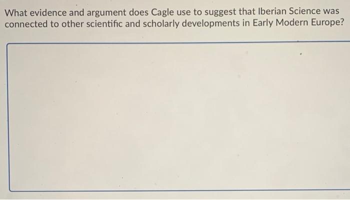 3-4 sentences What evidence and argument does