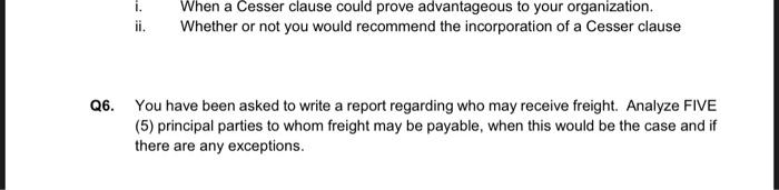 When a Cesser clause could prove advantageous to