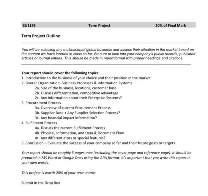 please right on mcdonalds it is an assignment