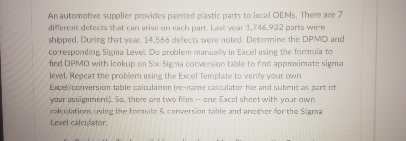 An automotive supplier provides painted plastic