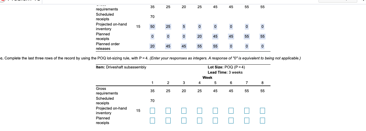 ****** also find "planned order releases" for