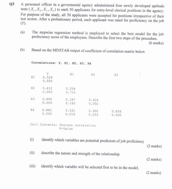 Thank you Q3 A personnel officer in a govermental