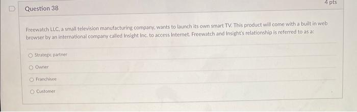 Freewatch LLC. a small television manufacturing