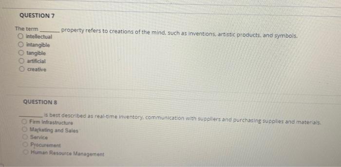 property refers to creations of the mind, such as