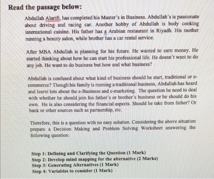 please answer the 4 questions each one aside,