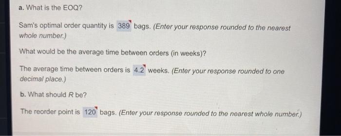 Sam's Cat Hotel operates Please answer all