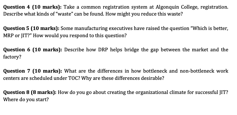 Question 4 (10 marks): Take a common registration