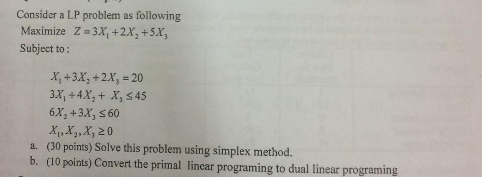 USE SIMPLEX METHOD TO SLOVE. USE SIMPLEX METHOD.