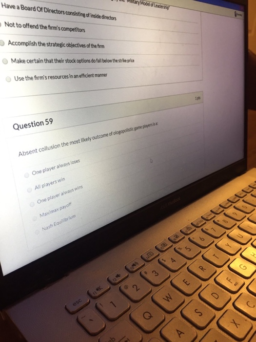 Have a Board of Directors consisting of inside