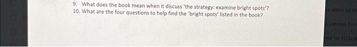 9. What does the book mean when it discuss the