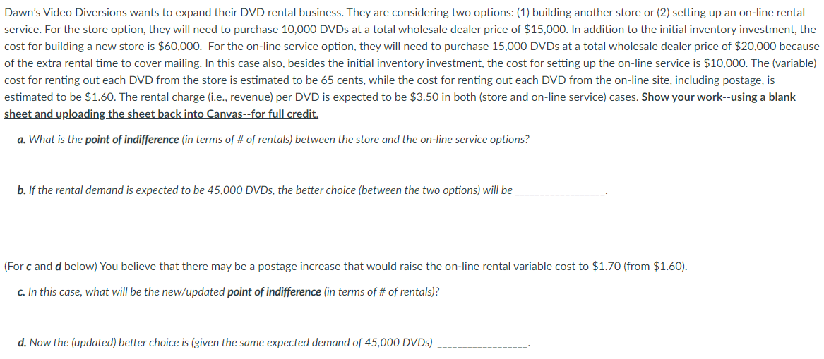 Dawn's Video Diversions wants to expand their DVD