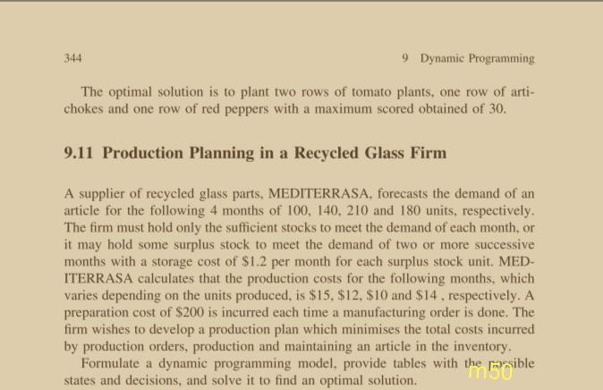 344 9 Dynamic Programming The optimal solution is