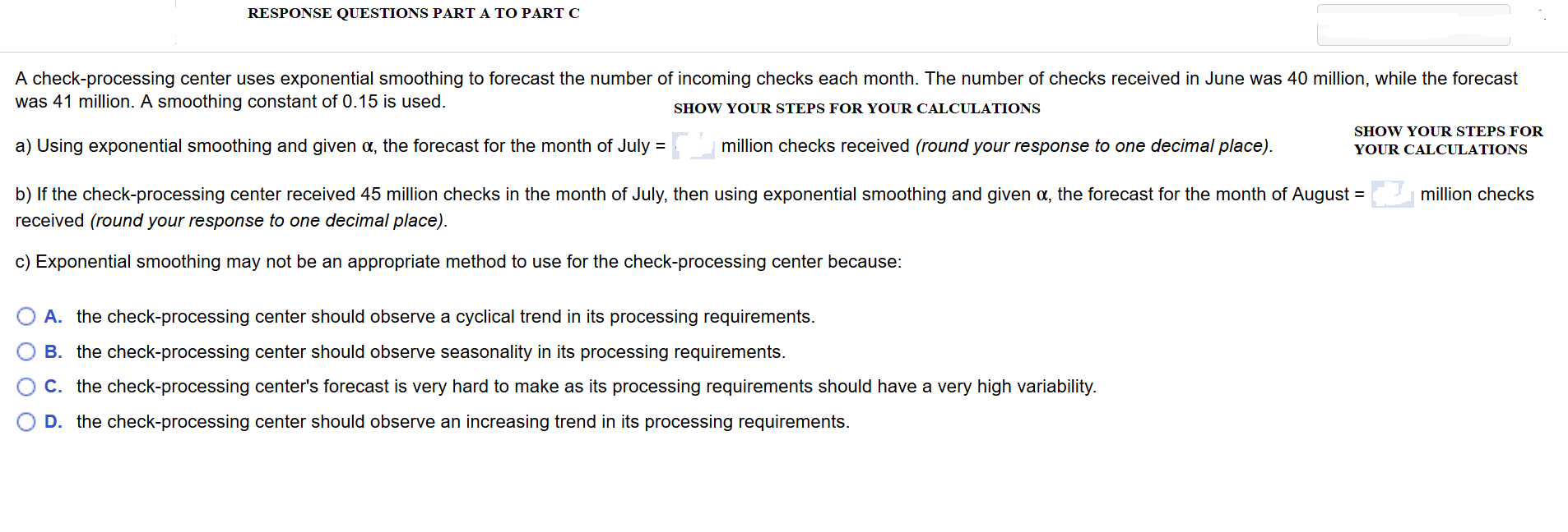 RESPONSE QUESTIONS PART A TO PARTC A