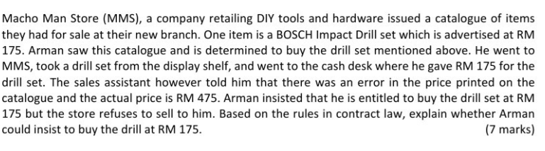 SECTION B: SCENARIO BASED QUESTION USE THE IRAC