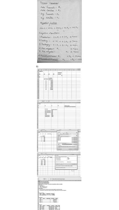 Hello, please explain using excel solver simplex