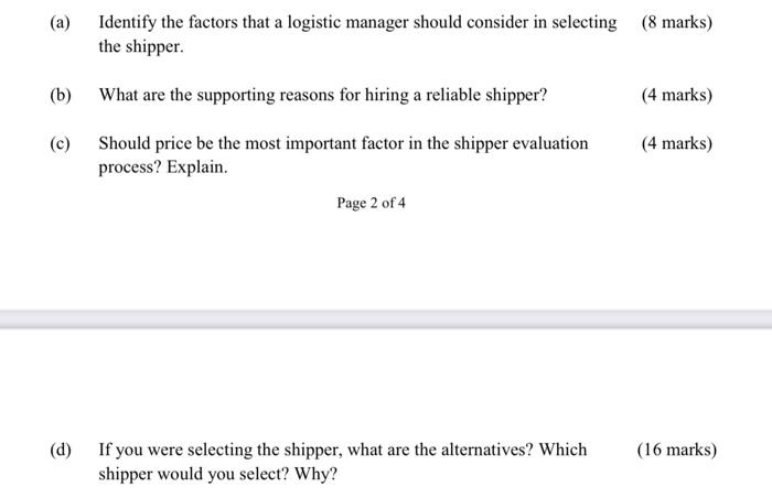 Question 1(d) please help me to explain in more